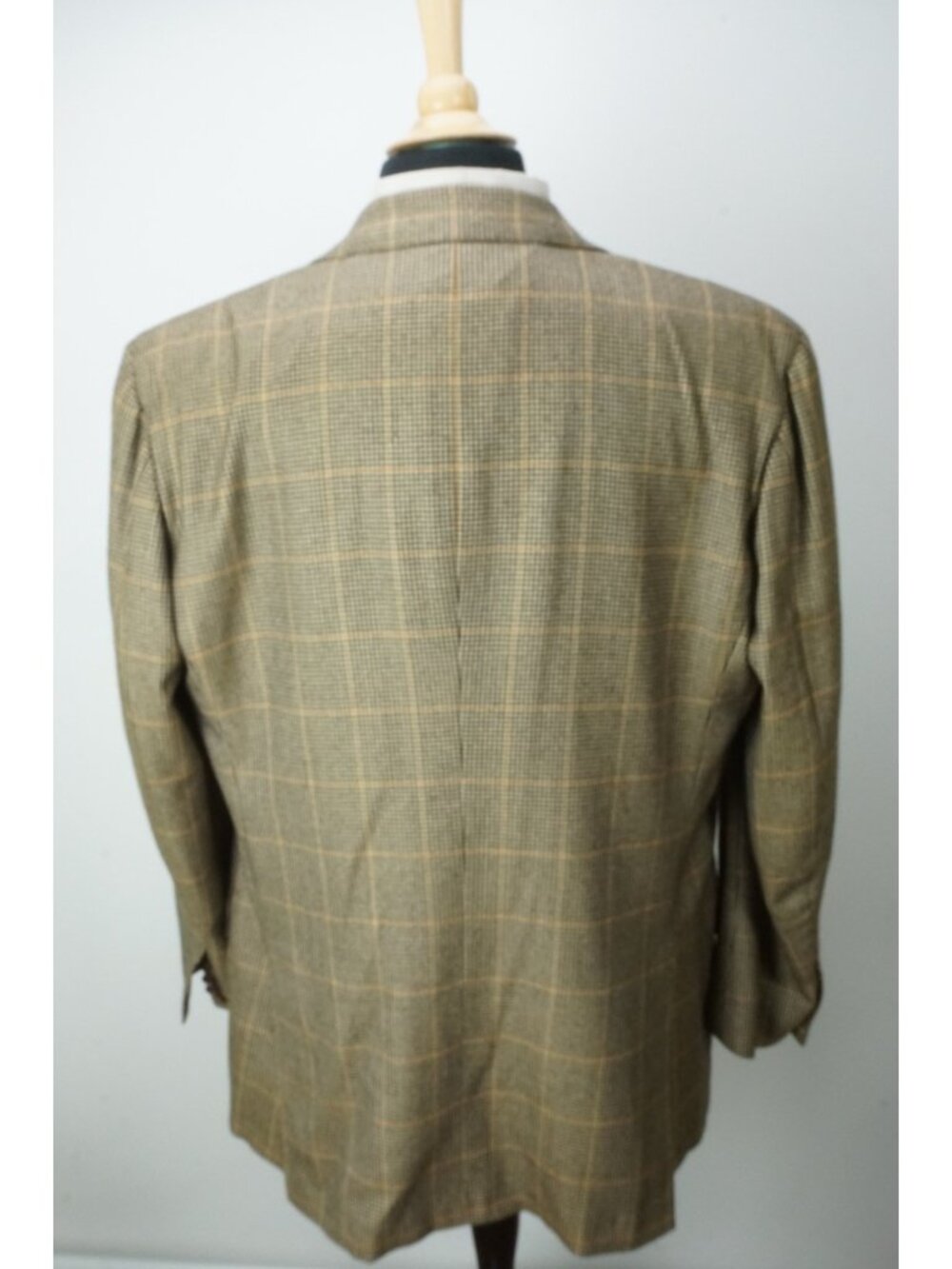 Kiton Napoli Brown Black Gold Houndstooth 100% Cashmere Sport Coat Jacket Sz 46L - Picture 5 of 9